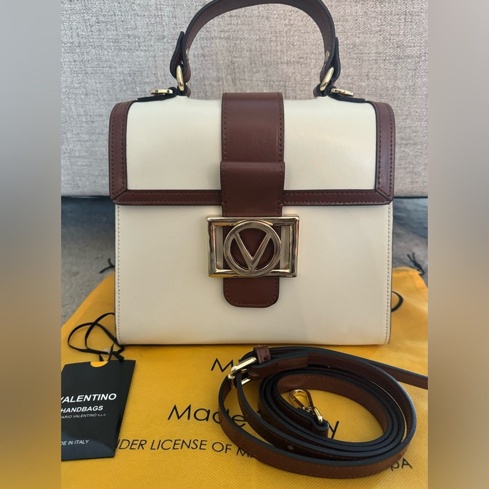 Valentino Cream and Brown Women's Bag